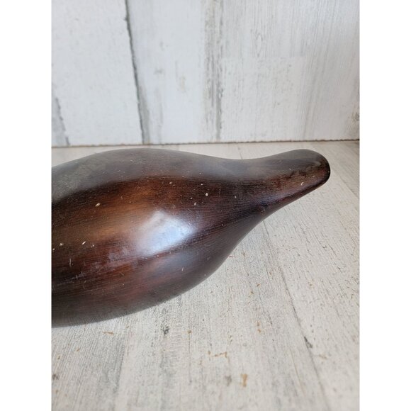 Wooden vintage brown bird duck Unique home decor woods hunting - Picture 6 of 13